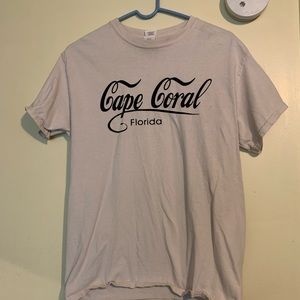 medium cream cape coral tshirt